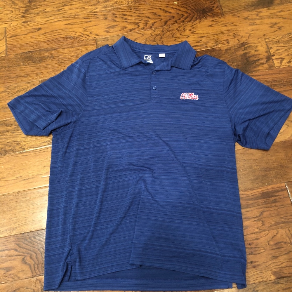 Cutter & Buck Ole Miss Gameday Blue Polo XL